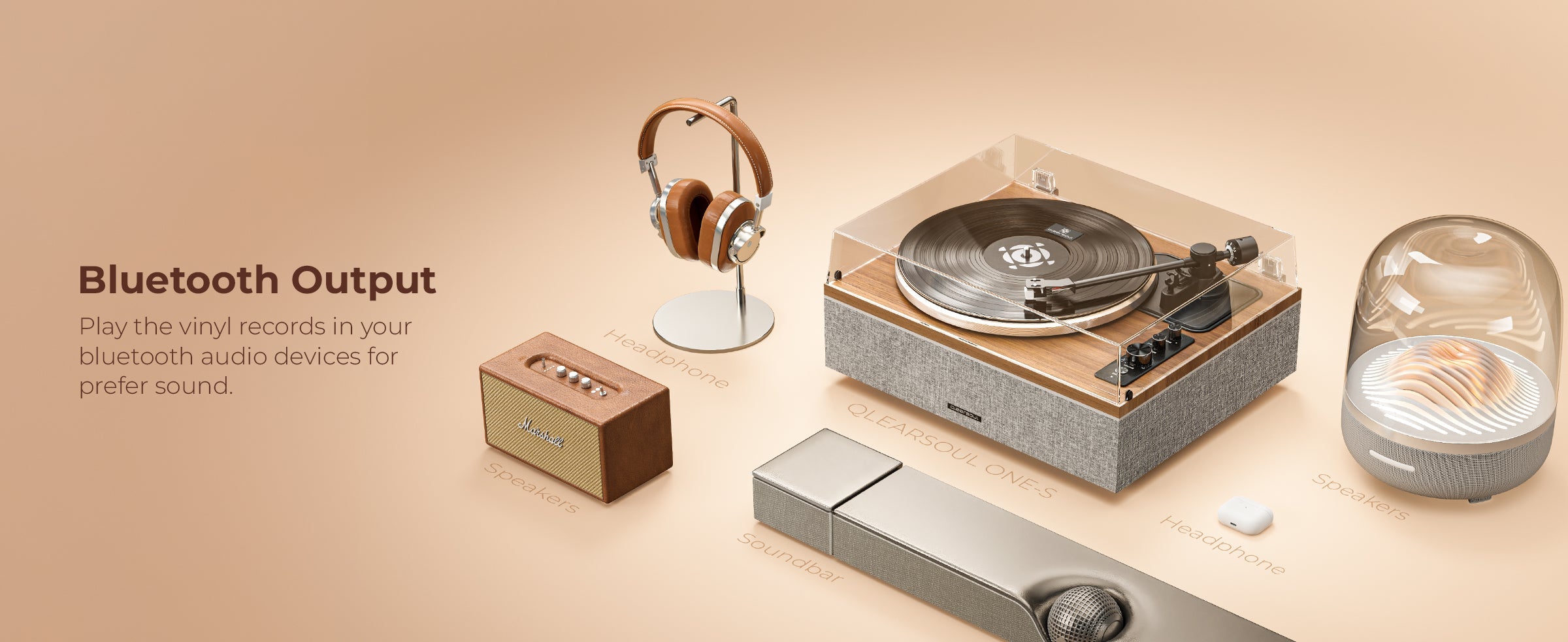 Qlearsoul ONE-S Bluetooth Output