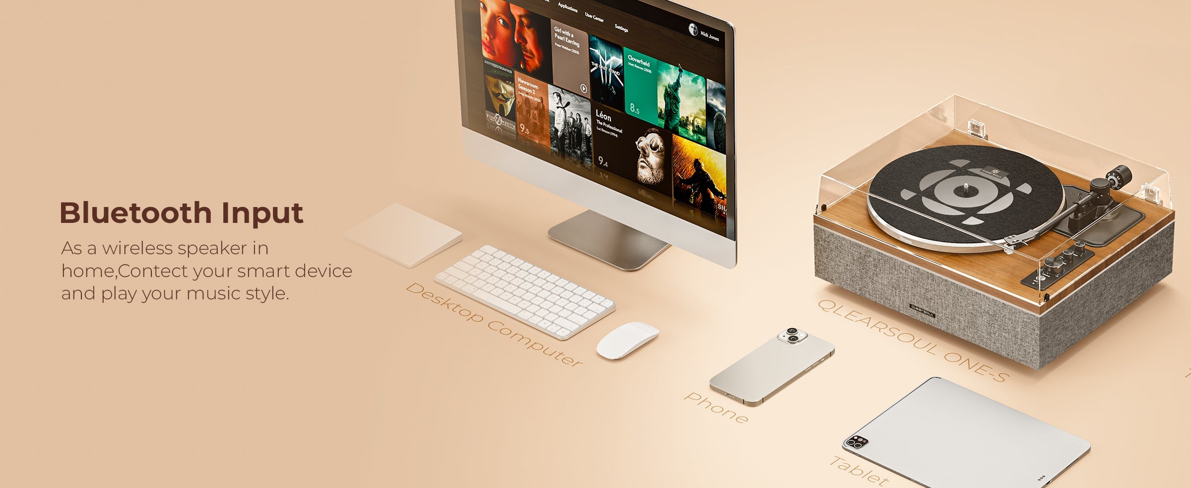 Qlearsoul ONE-S  Bluetooth Input