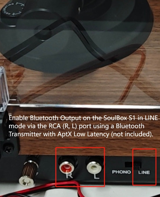 Does the SoulBox S1 have Bluetooth Output (to connect to Bluetooth headphones or speakers)?