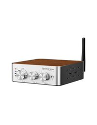Qlearsoul HiCore H2 Bluetooth Hi-Fi Stereo Power Amplifier for Passive Speakers, Tone Control, Right Side View  2000*2560
