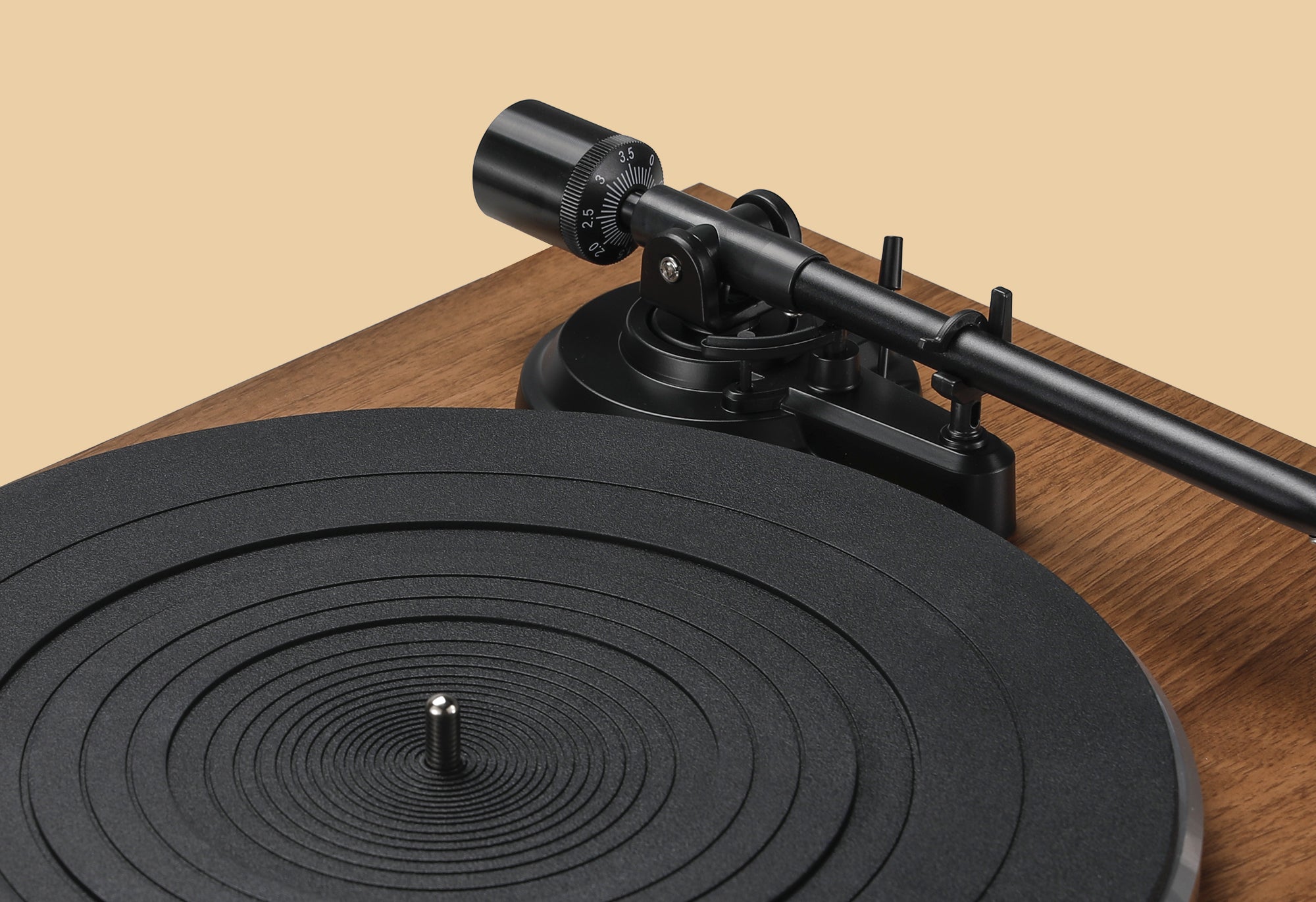 Qlearsoul HiFire X Vinyl Record Player with Stereo Speakers Vibration-Free Rubber pad 2000*1372