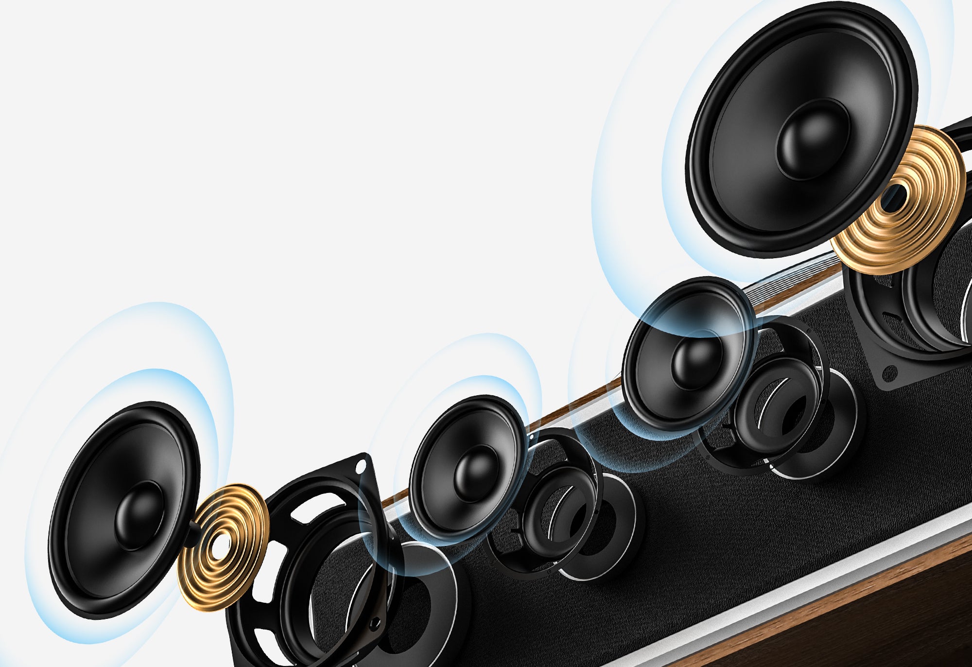 Qlearsoul ONE-Q Vinyl Record Player 4 Built-in HiFi Speakers 2000*1372