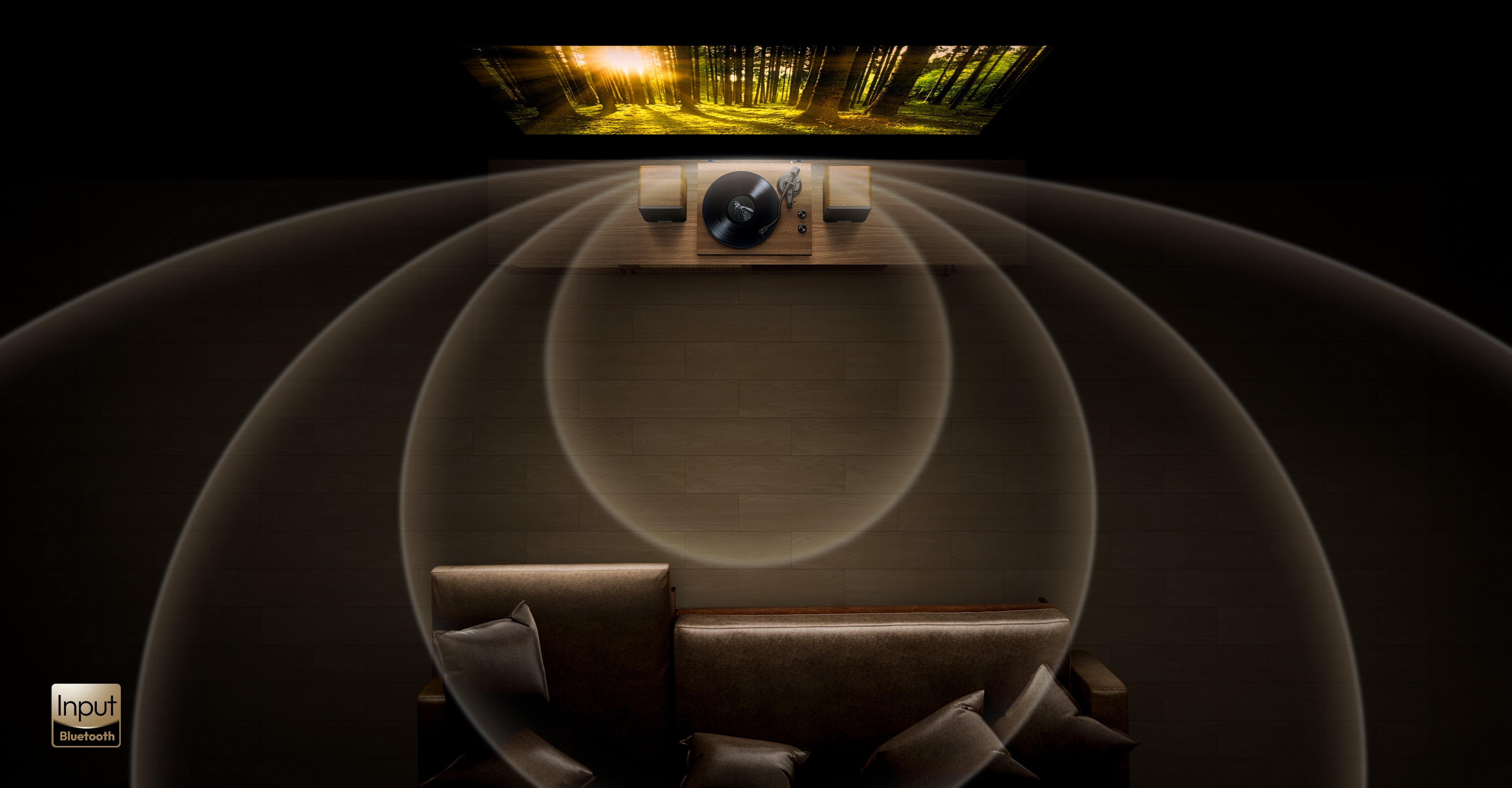 Qlearsoul SoulBox S1 Vinyl Record Player with Stereo Speakers Bluetooth 5.0 Input & Wireless Streaming from your smartphone, tablet, or laptop 3842*2002