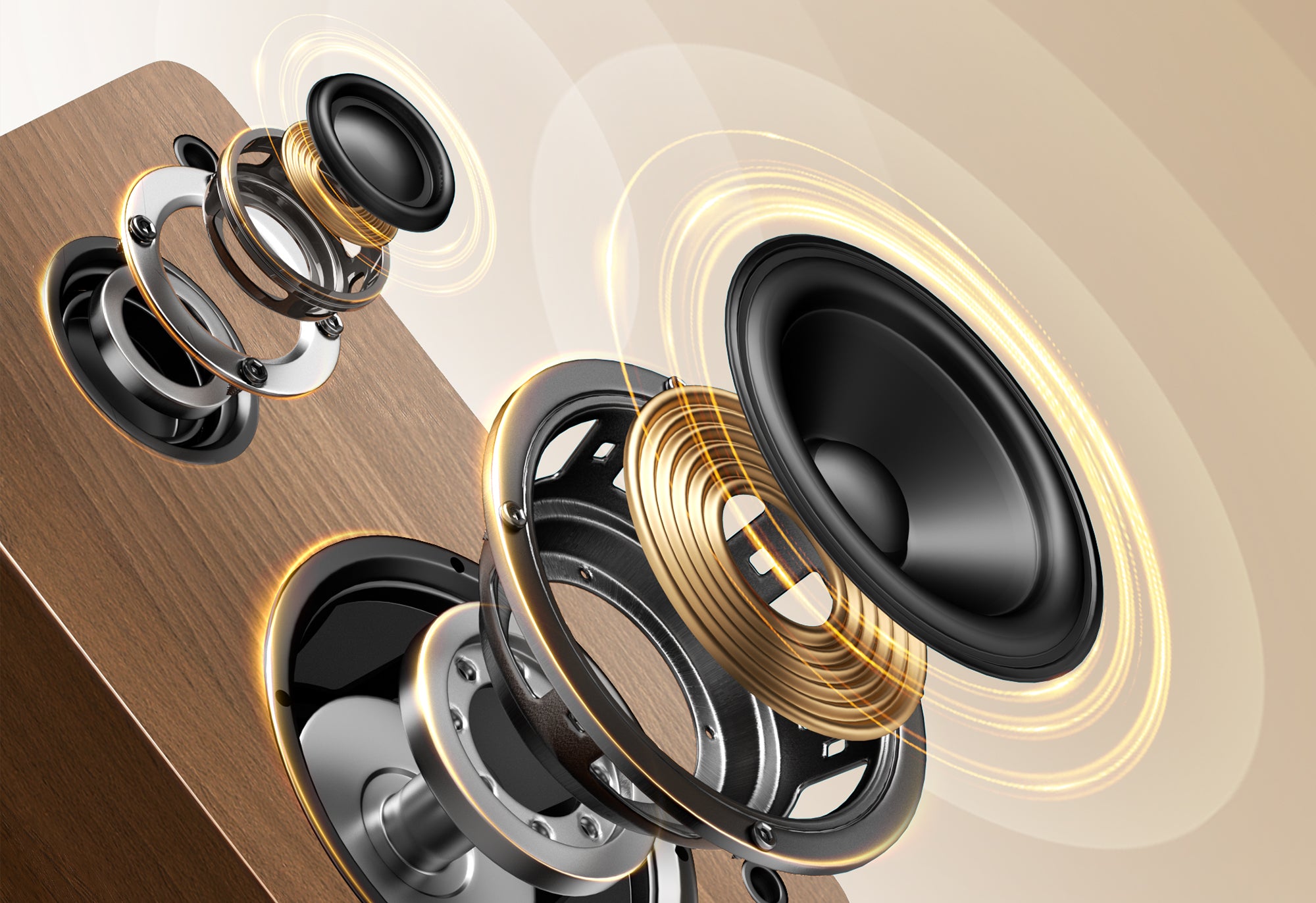 Qlearsoul SoulBox S1 Vinyl Record Player with Stereo Speakers Stereo Speakers, Room-Filling Sound Two 4Ω 30W woofers and two 8Ω 10W tweeters 2000*1372