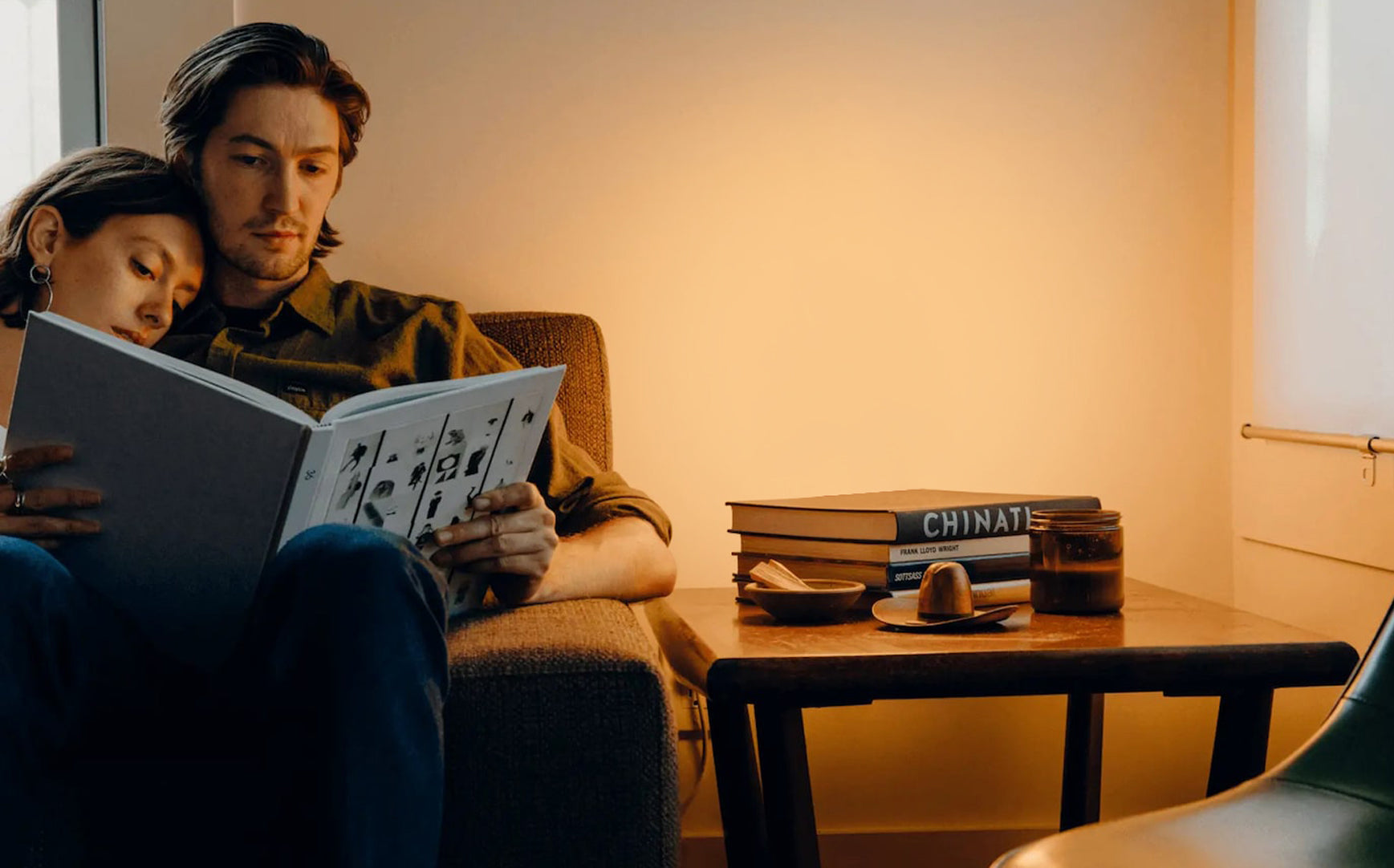 A family sharing a vinyl listening moment